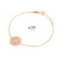 LOTT. armband Initiaal Large Roségoud Verguld