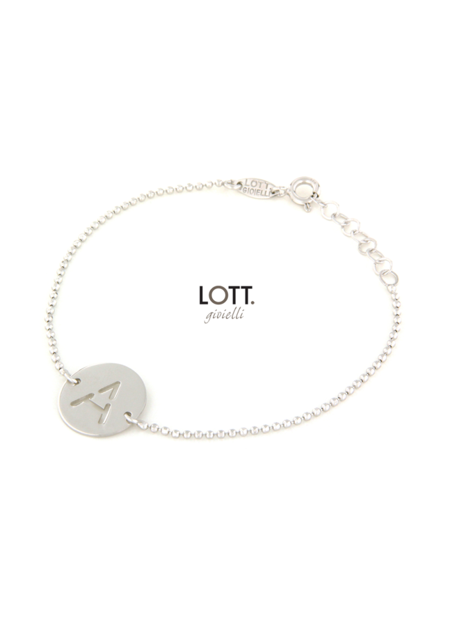 LOTT. Initial armband Large Silver