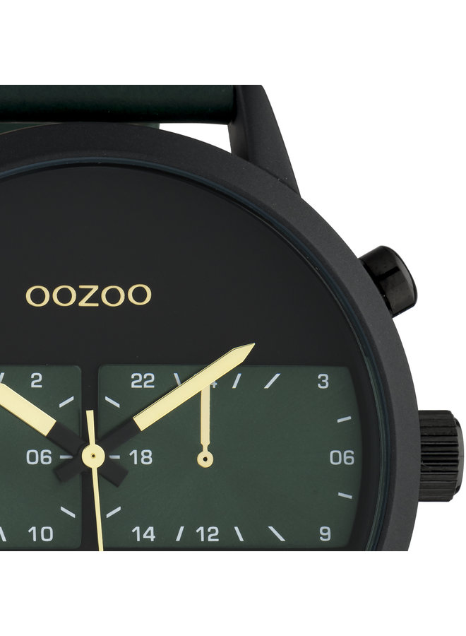 OOZOO Timepieces horloge C10517 Green/Black