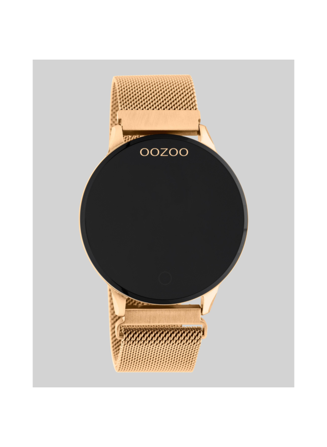 OOZOO Smartwatch Q00117 Rosé Gold Plated Mesh