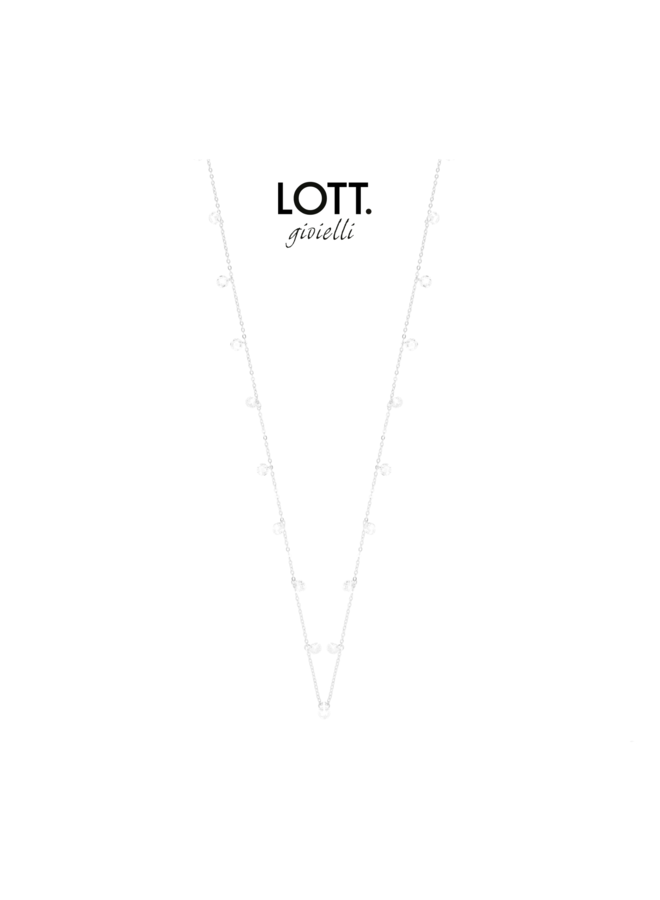 LOTT. Classic Collection ketting 902 Crystal Stones Silver