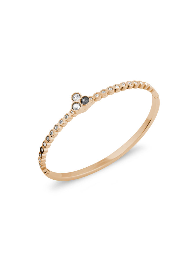 Melano Twisted armband Wave CZ Rosékleurig