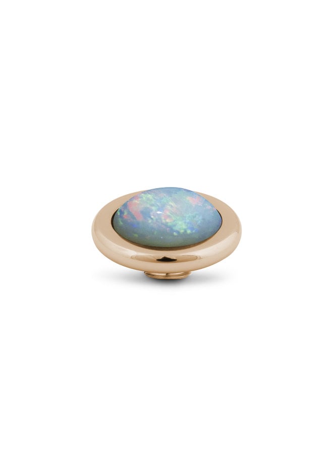 Melano Vivid meddy Rounded Opal 06 Rosé Gold Plated
