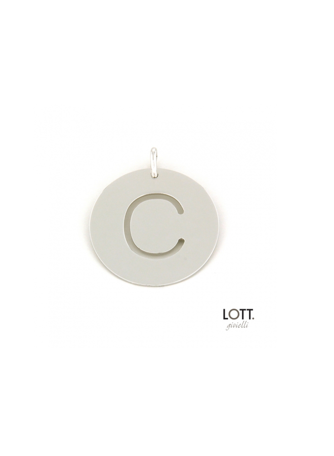 LOTT. Initial pendant Large Silver