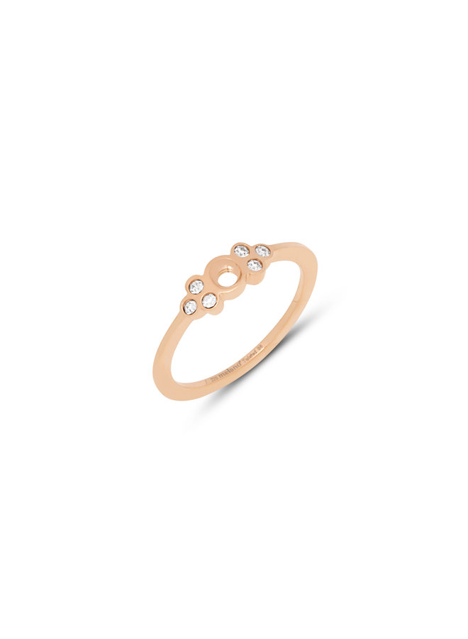 Melano Twisted ring Thera Crystal Rosékleurig