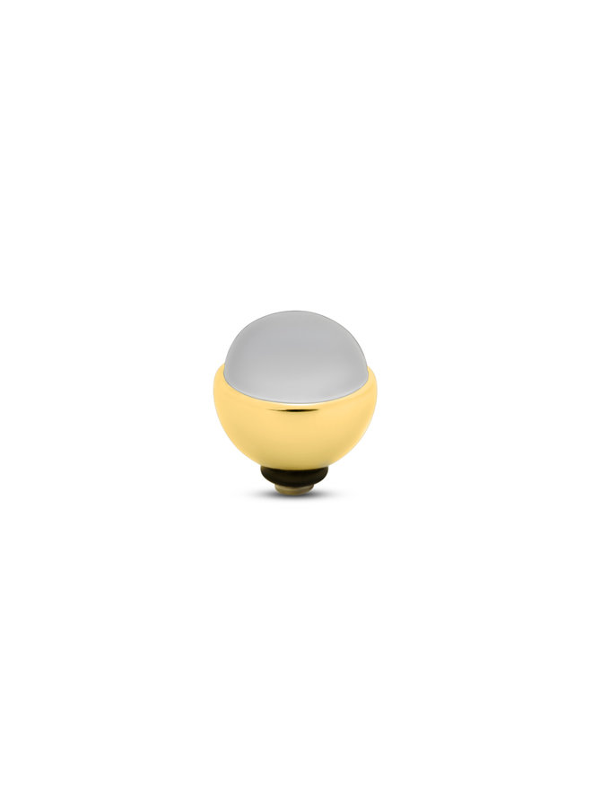 Melano Twisted meddy Frosted glass Gold-plated  White