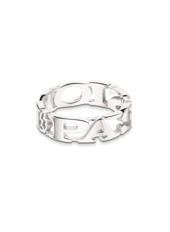 Take What You Need ring Passion Silver 58