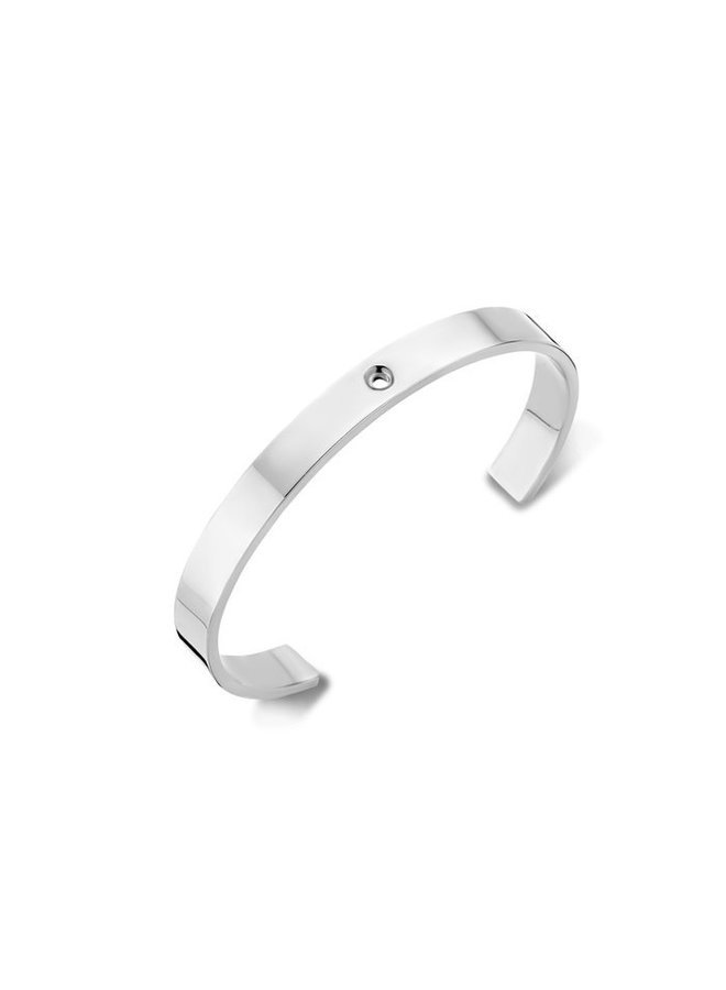 Melano armband Twisted Wide Stainless Steel