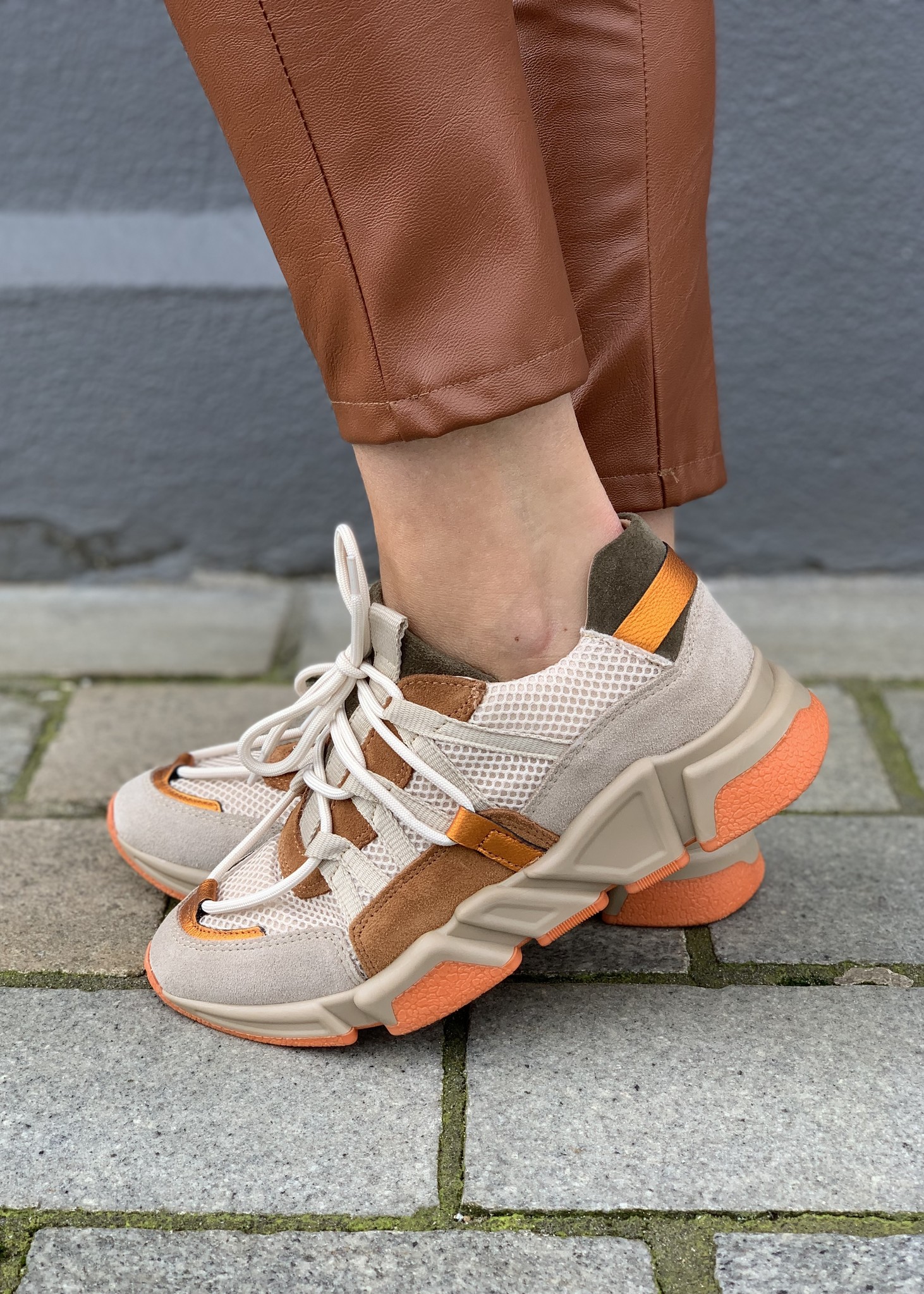 DWRS sneakers Los Angeles Suede Beige/Cognac - Jewelz \u0026 More