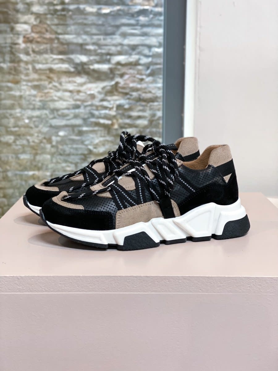 DWRS sneakers Los Angeles Leer Combi Black/Beige - Jewelz \u0026 More