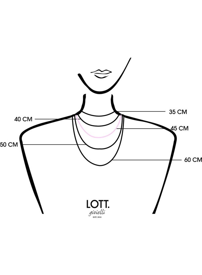 LOTT. Zon-Maan ketting Spirit Coin