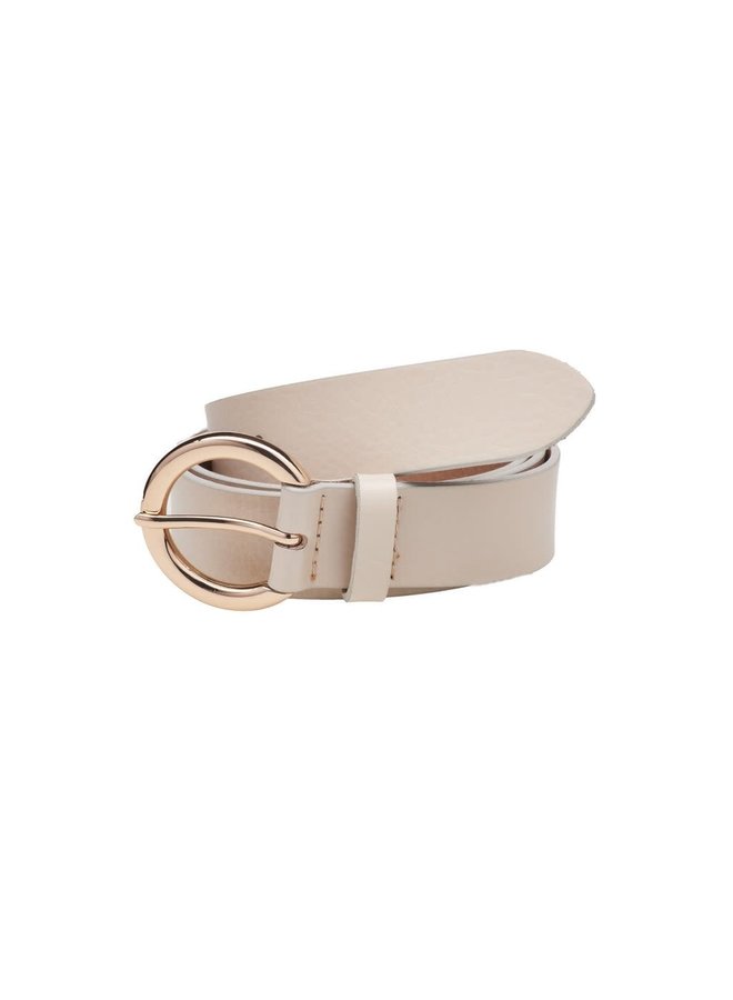 Elvy riem Plain 30493 Ecru/Goudkleurig