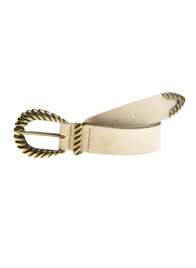 Elvy riem Plain 35200 Beige/Goudkleurig