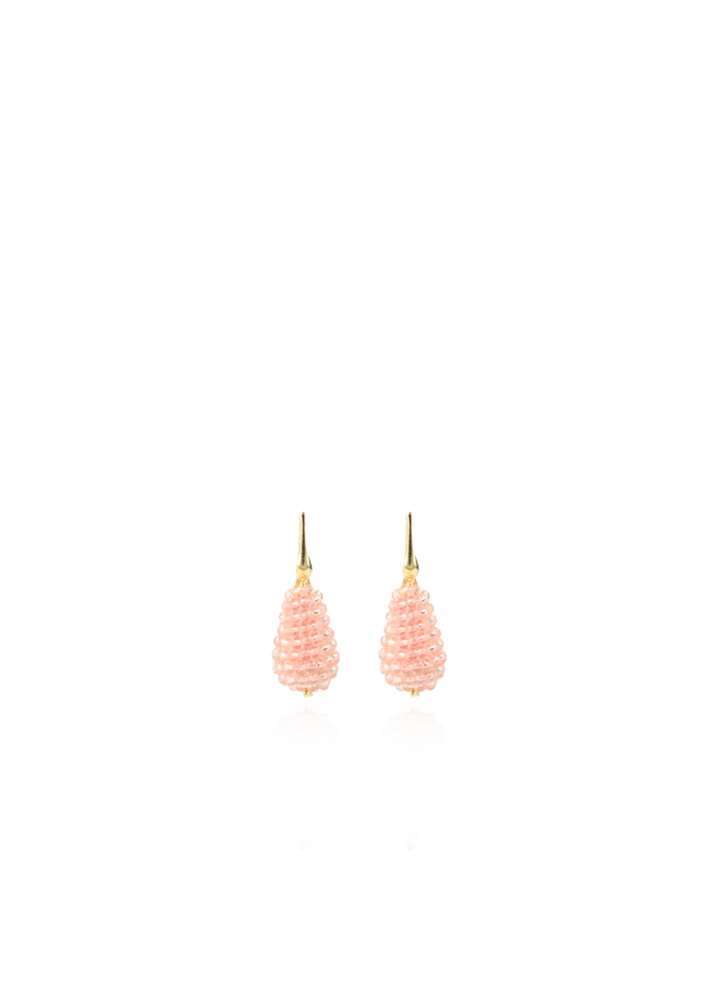 LOTT. oorbellen Amy Glassberry cone XS Light Pink