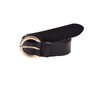 Elvy riem Plain 30493 Zwart/Goudkleurig