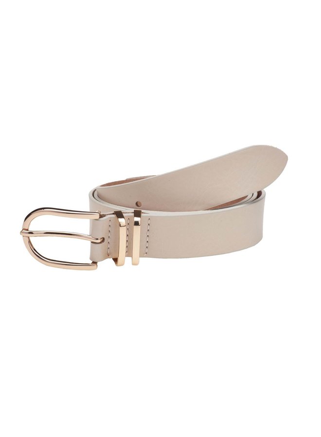 Elvy riem Plain 30495 Ecru/Goudkleurig