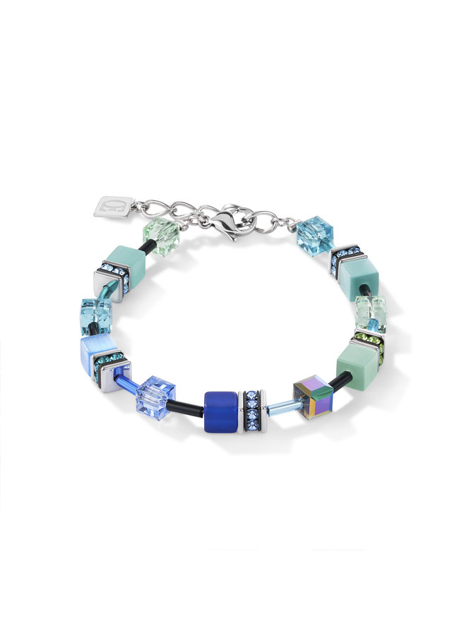 COEUR de LION armband 2838/0705 Blue/Green/Silver