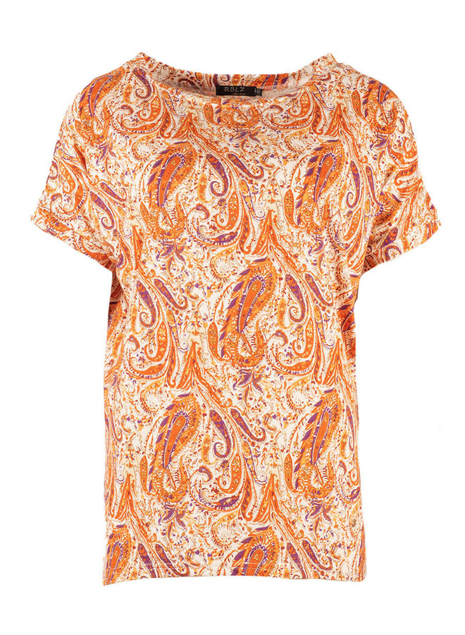 Shirt Naomi Print Oranje