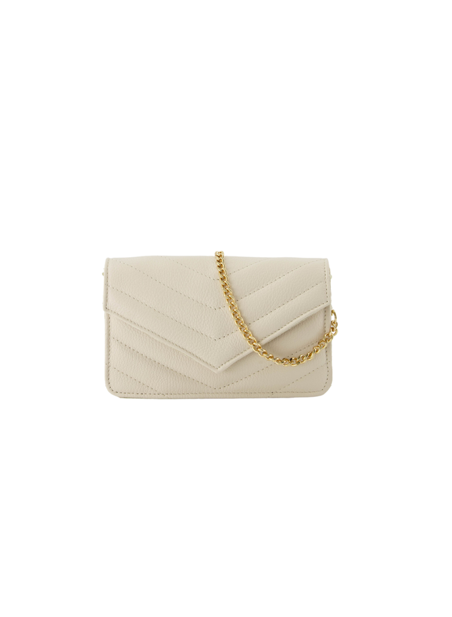 Jewelz tas Laurie Classic Grain Ecru/Goudkleurig