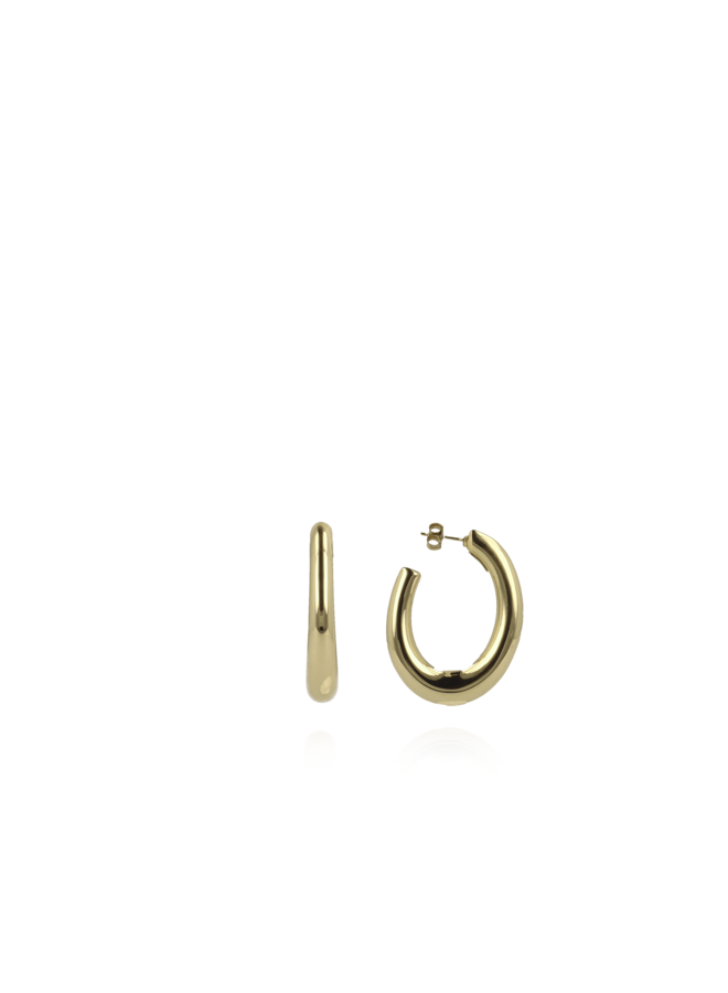 LOTT. oorbellen Creool de Luxe S Gold Plated