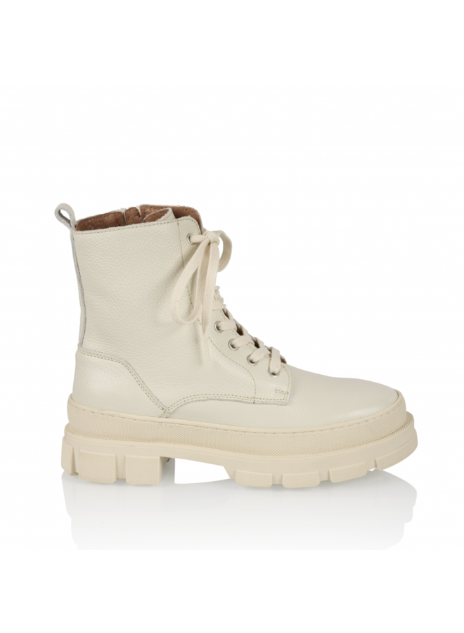 Boots Trier Leer Off White
