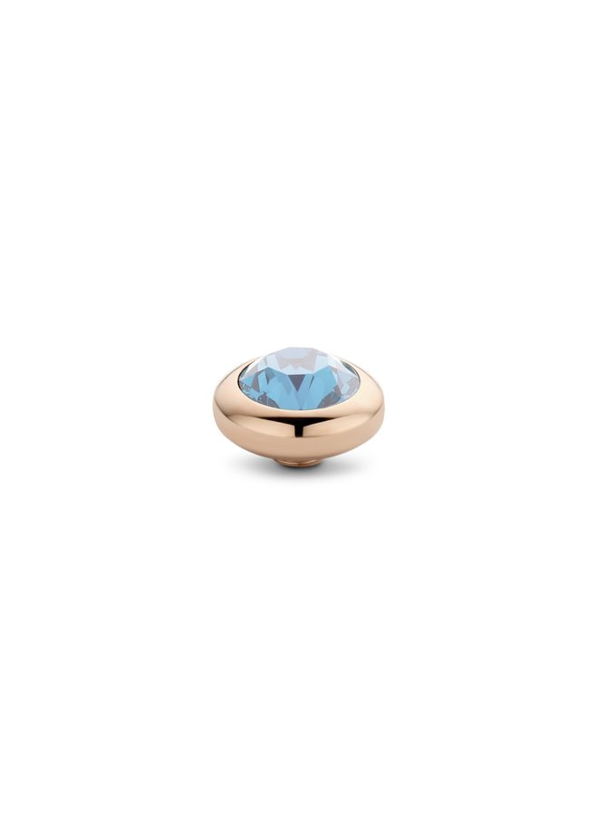 Melano Vivid meddy CZ Aquamarine Rosékleurig