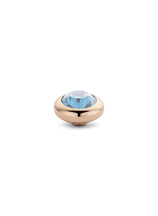 Melano Vivid meddy CZ Aquamarine Rosékleurig