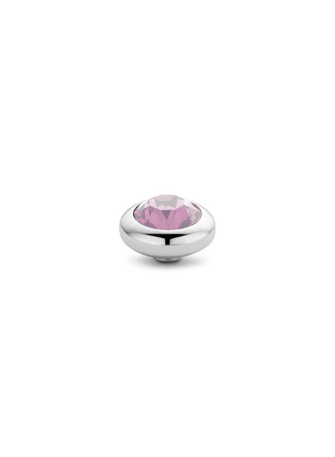 Melano Vivid meddy CZ Pink Zilverkleurig