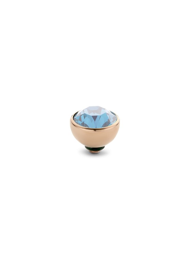 Melano Twisted meddy CZ Aquamarine Rosékleurig