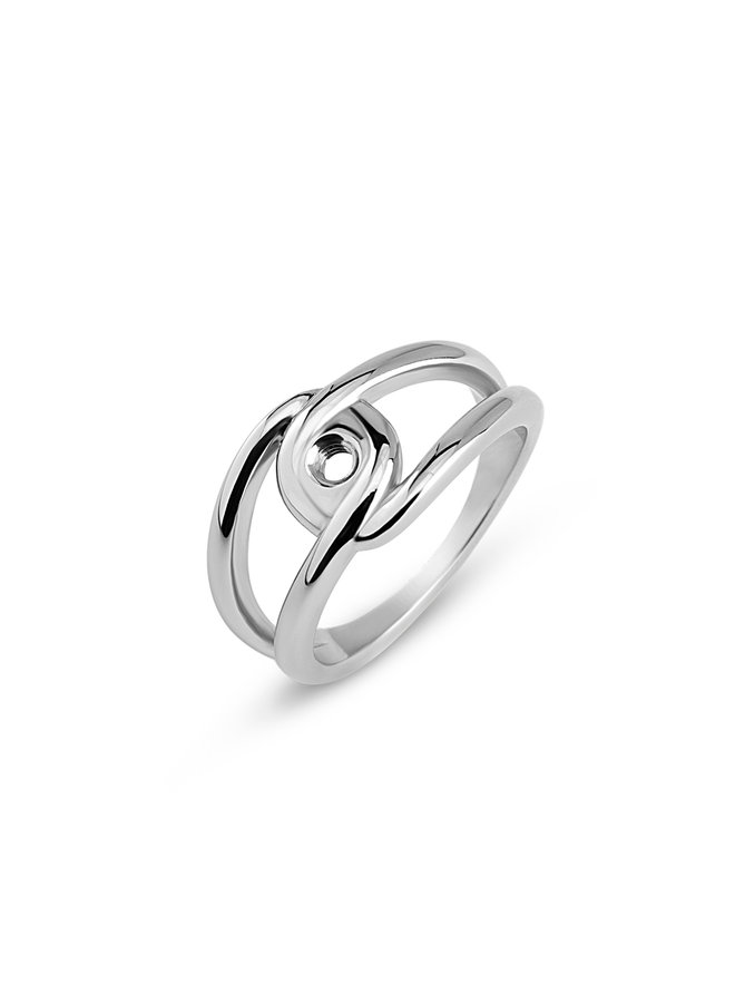 Melano Twisted ring Tori Zilverkleurig