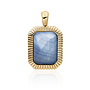 Sparkling Jewels pendant Baguette Blue Aventurine Goudkleurig