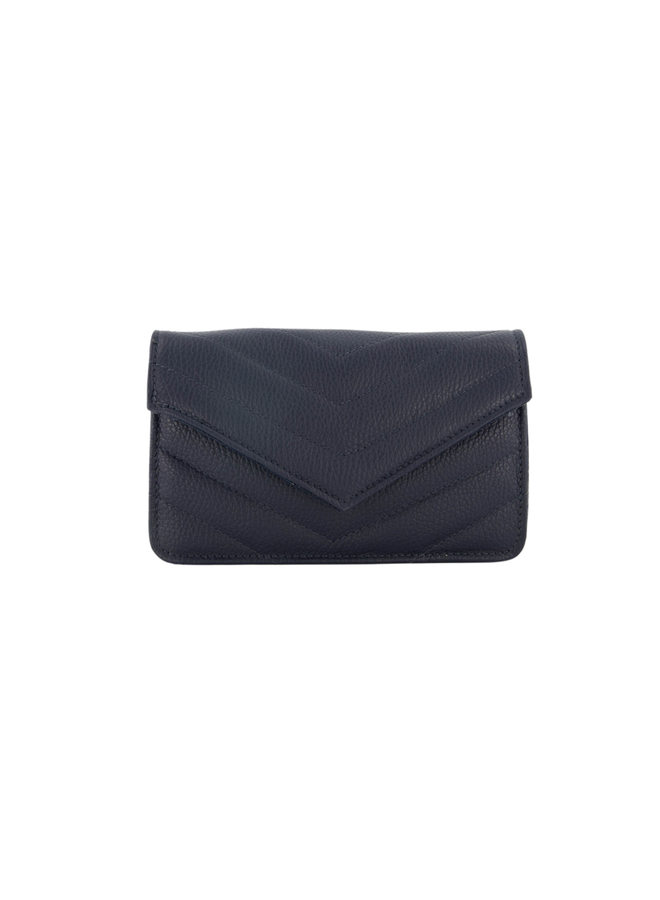 Jewelz tas Laurie Classic Grain Donkerblauw/Goudkleurig