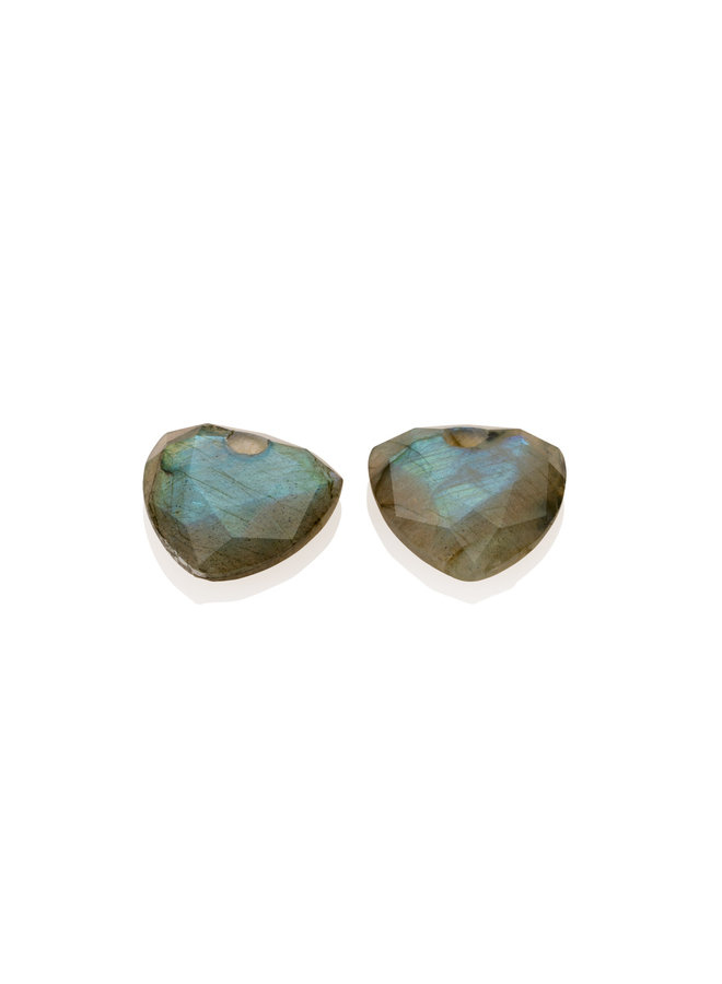 Sparkling Jewels oorbel Edelstenen Trillion Cut Labradorite