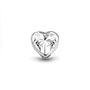 Melano Twisted meddy Heart Crystal Zilverkleurig