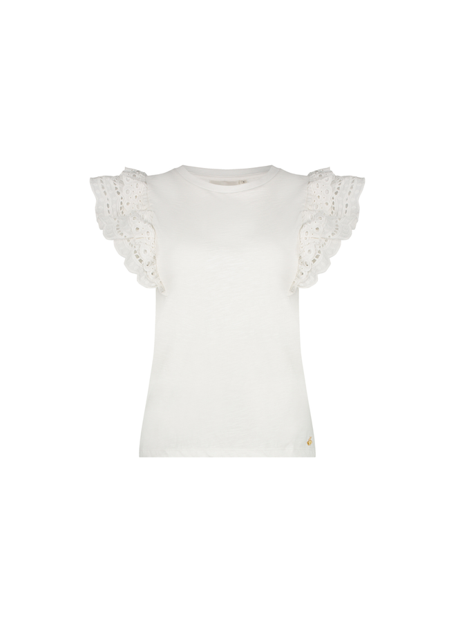 Top Anna Cream White