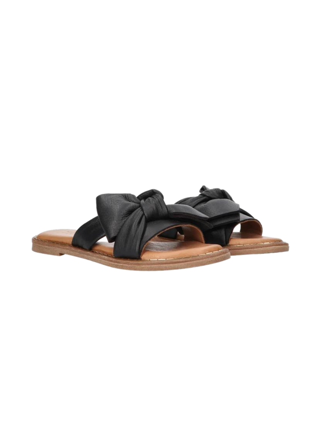 Slippers Audrey Bow Black