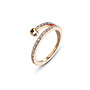 Melano Twisted ring Tamina CZ Rosékleurig