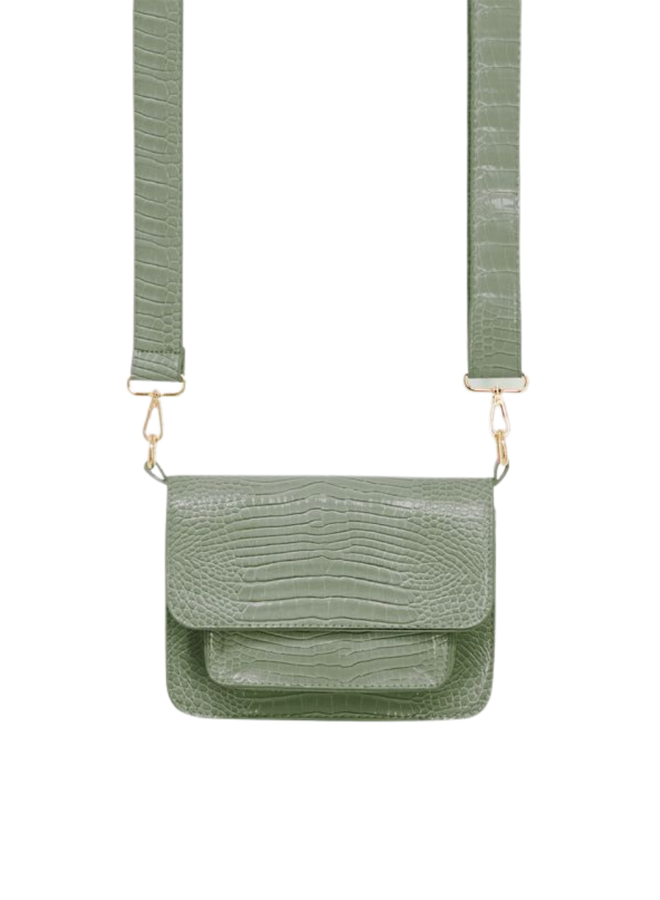 My Jewellery tas Spring Croco Olijfgroen