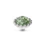 Melano Twisted meddy Bali Facet Chrysolite Zilverkleurig