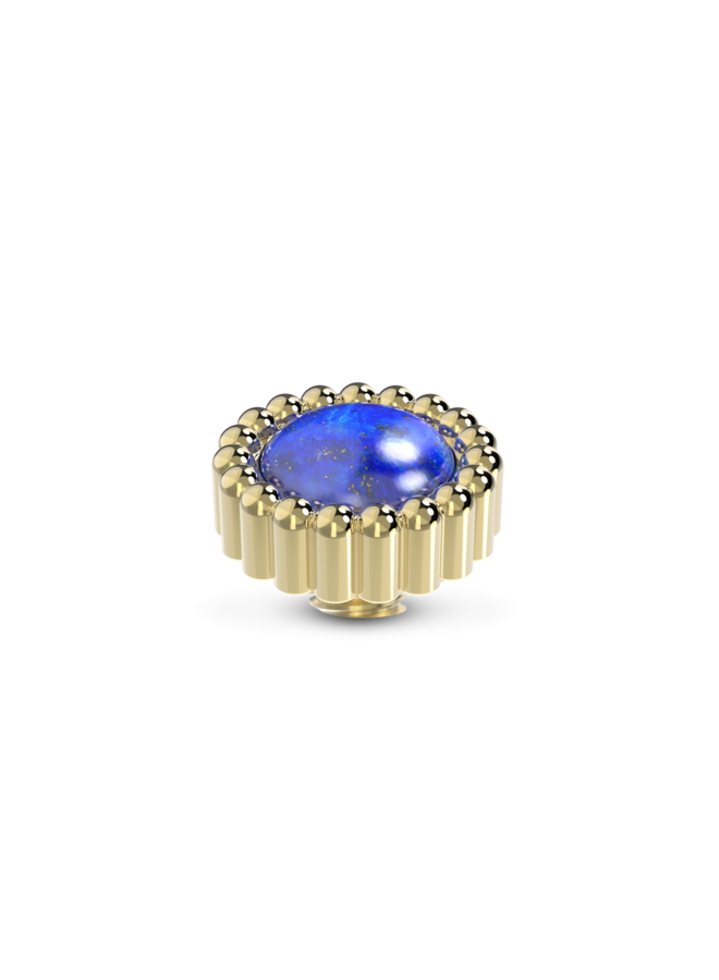 Melano Vivid meddy Bali Gem Lapis Lazuli Goudkleurig