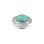 Melano Vivid meddy Border CZ Amazonite Zilverkleurig