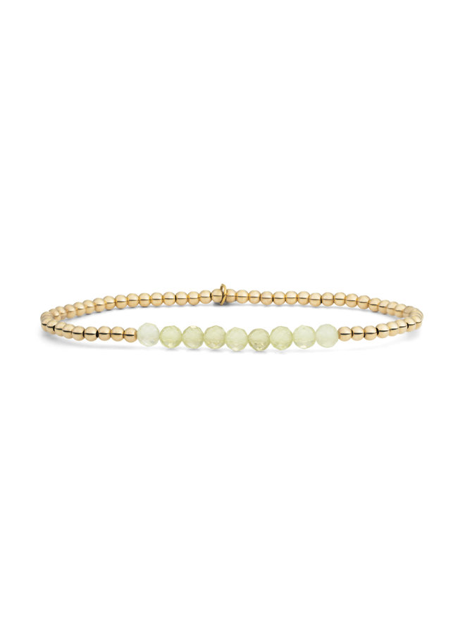 Sparkling Jewels armband Universe Lemon Quartz Goudkleurig