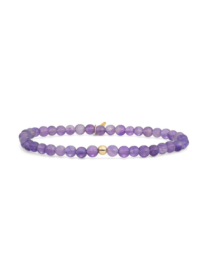 Sparkling Jewels armband Saturn Small Amethyst Goudkleurig