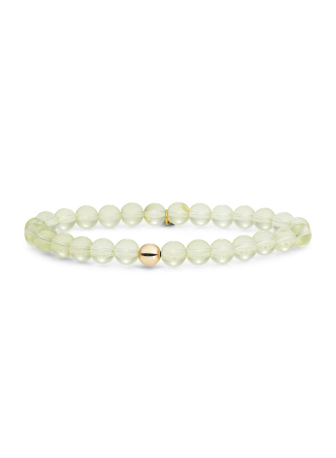 Sparkling Jewels armband Saturn Large Lemon Quartz Goudkleurig