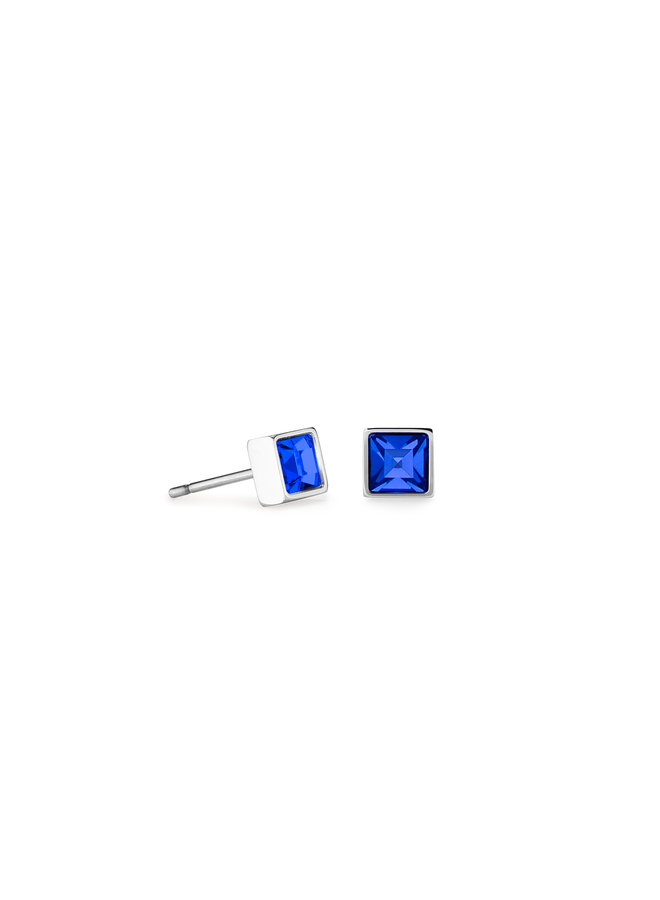 COEUR de LION oorbellen 0501/0717 Blauw/Zilverkleurig
