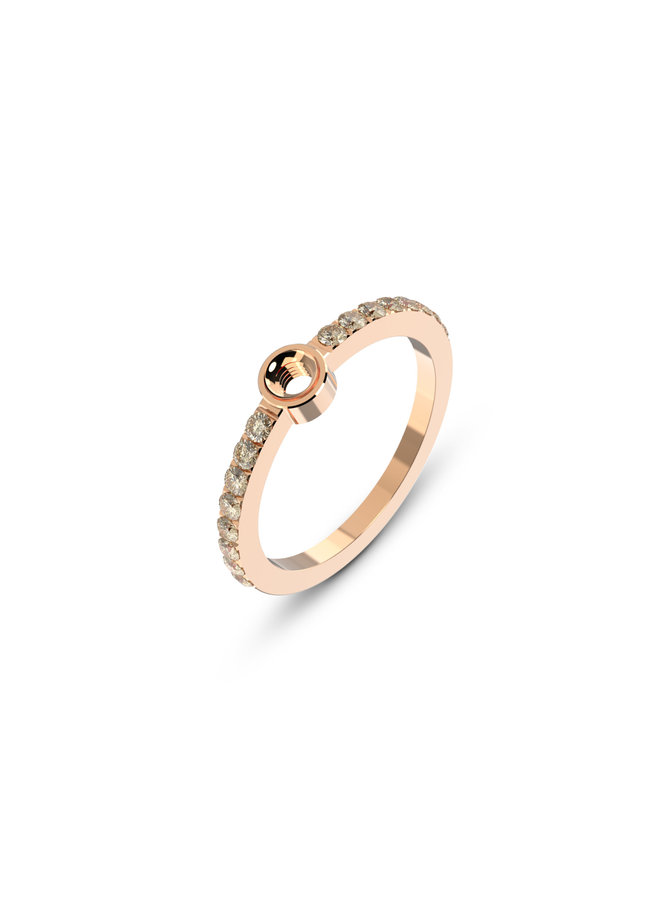 Melano Twisted ring Tula Champagne Rosékleurig