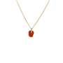 Vedder & Vedder ketting Gemstone Carnelian Goud Verguld