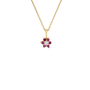 Vedder & Vedder ketting Flora Flower Juli Goud Verguld