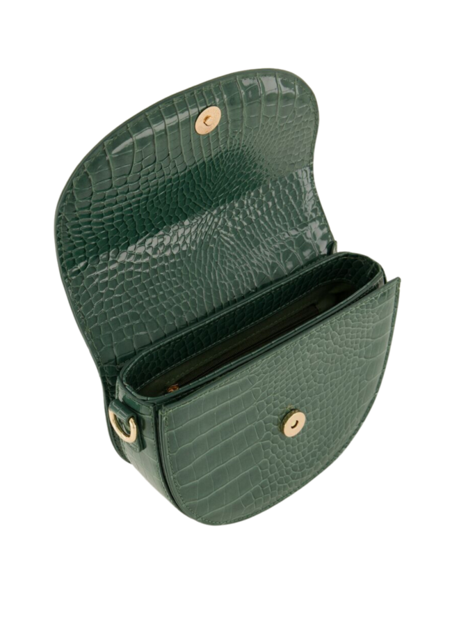 My Jewellery tas Half Rond Croco Groen