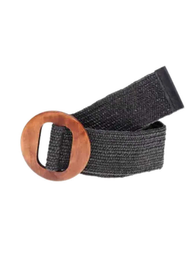 Elvy riem Round 50555 Zwart Onesize